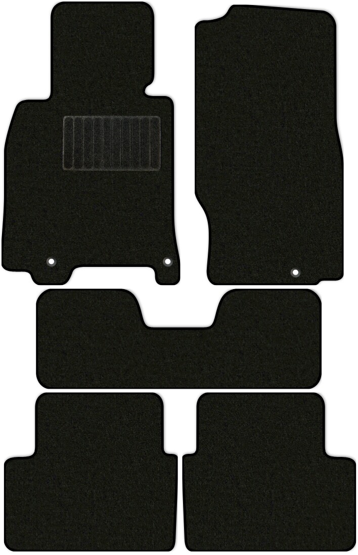Коврики текстильные "Стандарт" для Infiniti G25 (седан) 2010 - 2014, черные, 5шт.