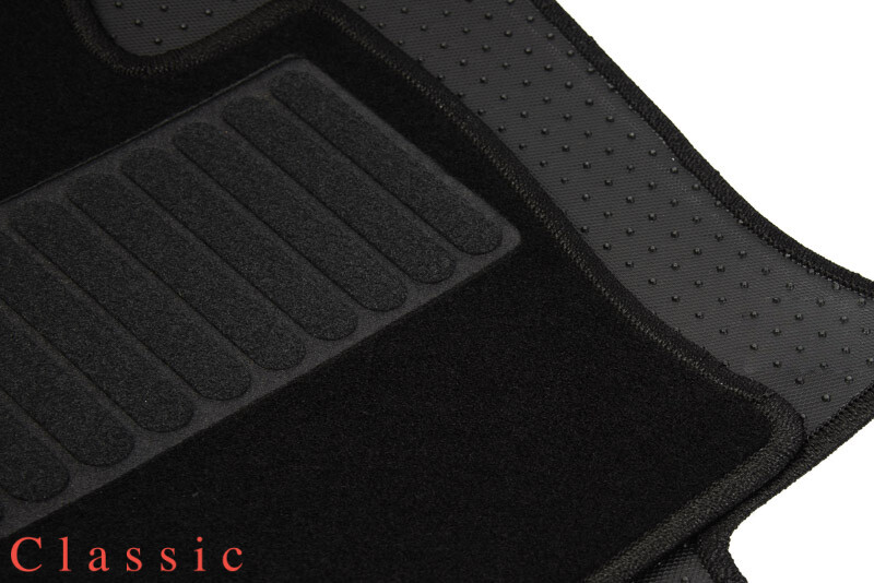 Коврики текстильные "Классик" для Volkswagen Jetta VI (седан / NF) 2010 - 2014, черные, 5шт.