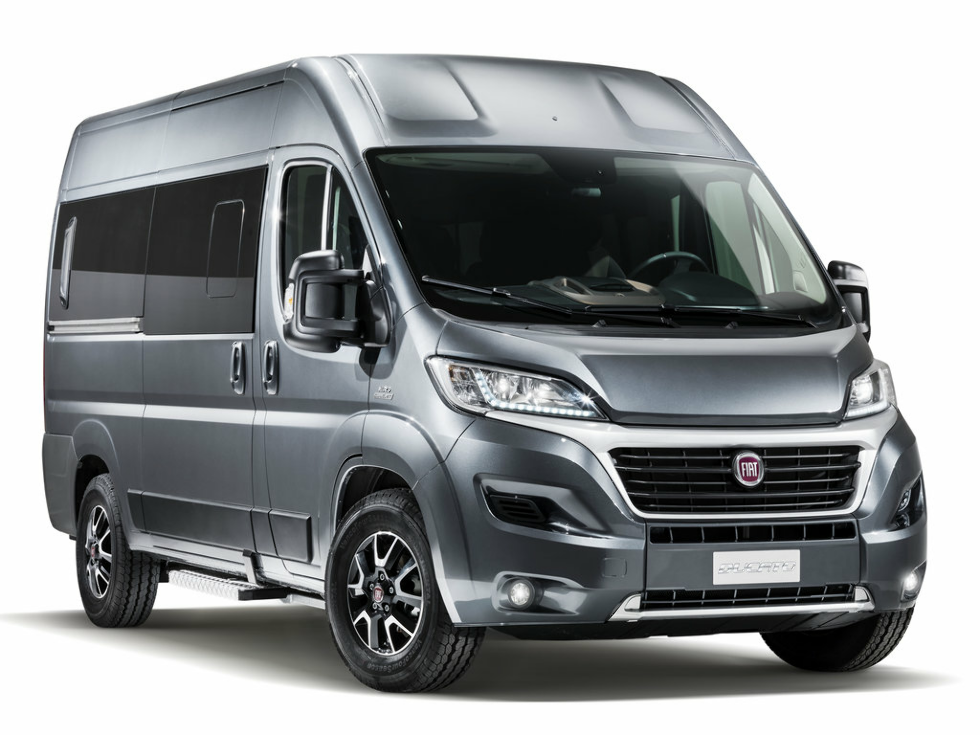 Коврики ЭВА "EVA ромб" для Fiat Ducato (автобус) 2014 - Н.В., черные, 1шт.