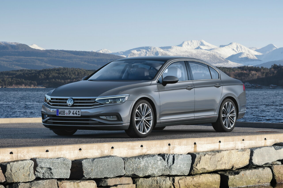 Коврики ЭВА "EVA ромб" для Volkswagen Passat (седан / B8.5) 2019 - Н.В., черные, 4шт.