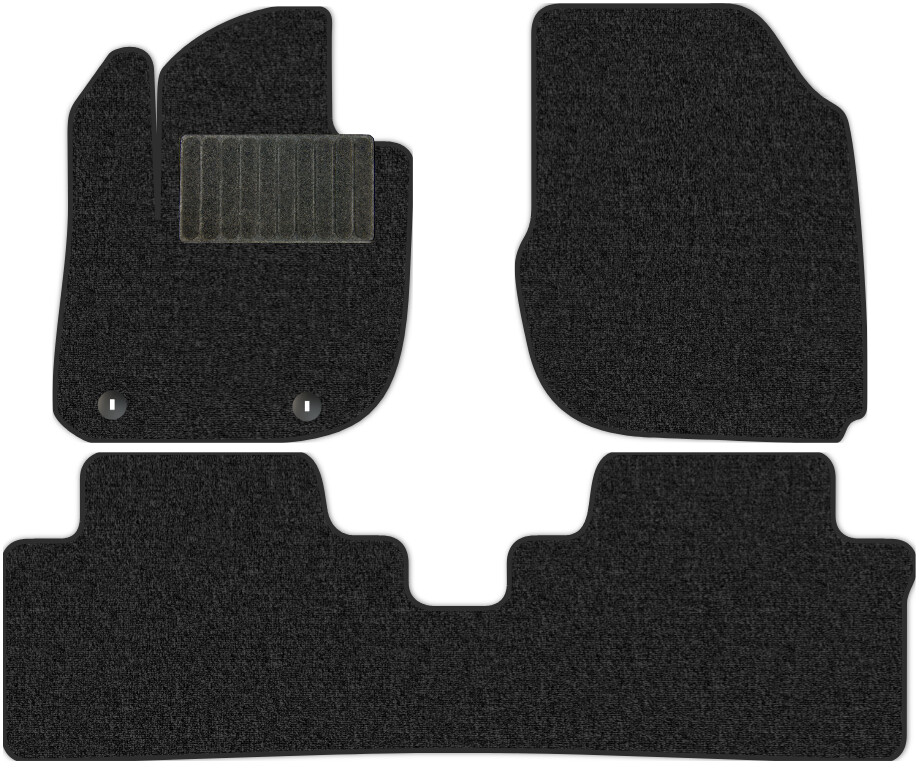 Коврики текстильные "Классик" для Honda e:NS1 I (suv / Электро) 2022 - Н.В., темно-серые, 3шт.
