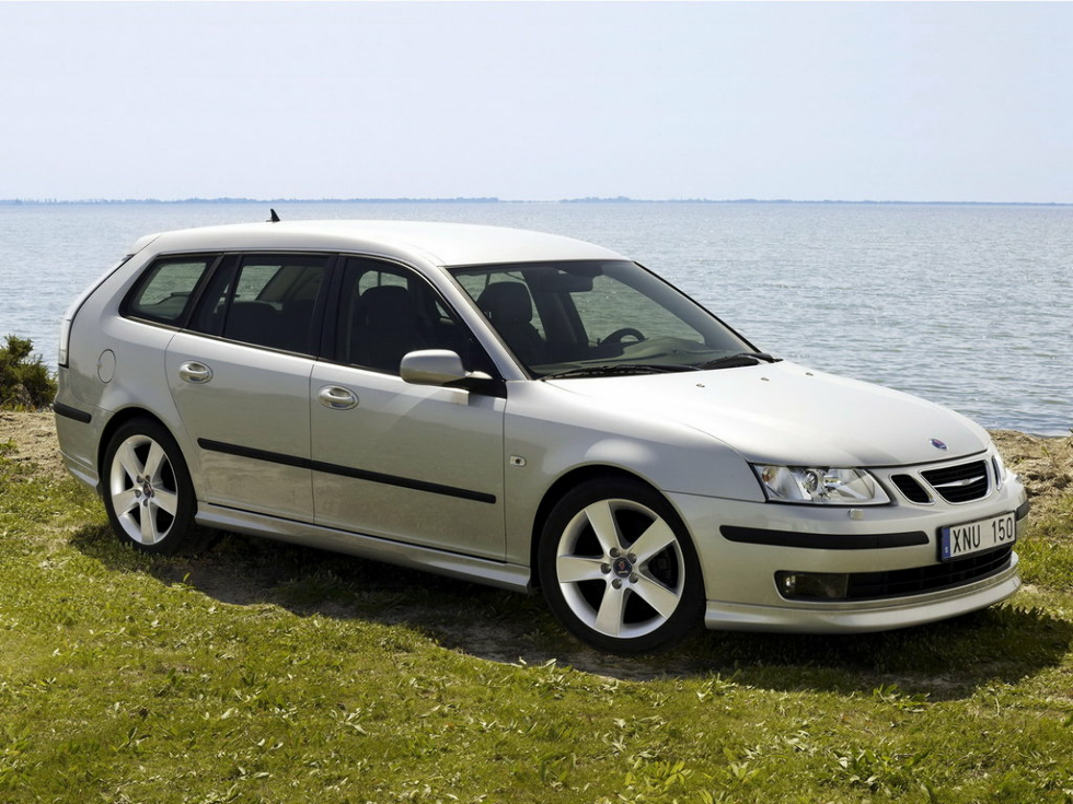 Коврики ЭВА "EVA сота" для Saab 9.3 (универсал) 2005 - 2007, серые, 4шт.