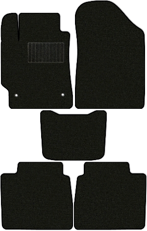 Коврики "Классик" в салон Toyota Camry VII (седан / XV40) 2009 - 2011, черные 5шт.