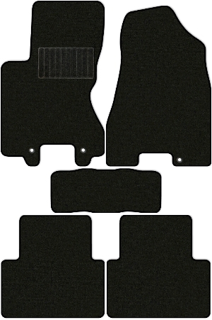Коврики "Стандарт" в салон Nissan X-Trail II (suv / T31) 2011 - 2015, черные 5шт.
